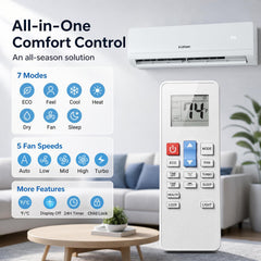 Lithzen 24000 BTU 208-230V 17 SEER2 Mini Split Air Conditioner and Heater WiFi Enabled