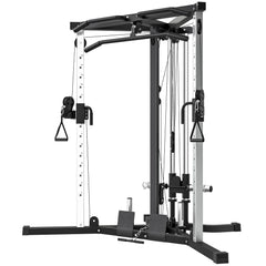 Multifunctional Home Gym Machine with Pull Up Bar, 15-Position Adjustable Strength Training Workout Station
