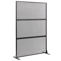 Metal Privacy Screen with Expansion Bolts and Connection Screws-Black