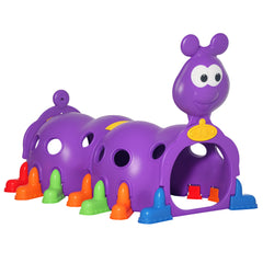 Caterpillar Design Tunnel for Kids to Crawl Through, for 3-6 Years, Multicolour
