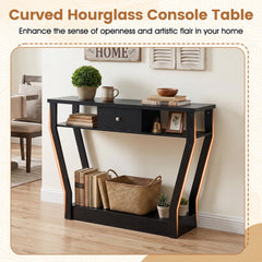 Modern Sofa Accent Table with Drawer