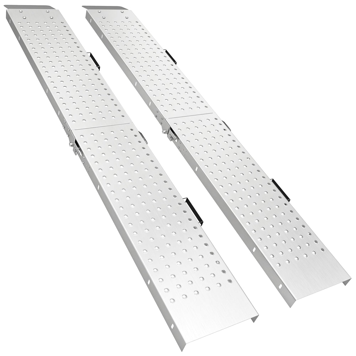 Folding Loading Ramps, 2 PCS 70.9" x 10" Motorcycle ATV Trailer Truck Ramps with 880 lb Total Capacity, Handles, Silver