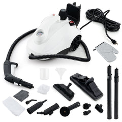 Multipurpose Steam Cleaner 1800W Portable Household Steamer with 61 oz Tank-Gray & White
