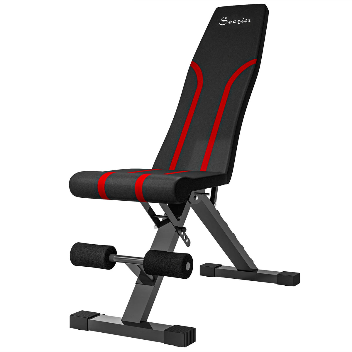Adjustable Weight Bench, Foldable Workout Bench with Multi-Angle Seat and Back, Flat or Incline Bench for Home Gym