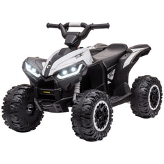 Kids 4 Wheeler Quad with Music, Headlights, High & Low Speed, Kids ATV for 3-5 Years Old Boys & Girl, Red