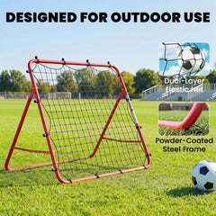 Soccer Rebounder Net, 3.5 x 3ft Easy Setup Bounce Back Net with 5 Adjustable Angles