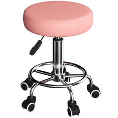 Adjustable Swivel Salon Stool Hydraulic PU Barber Rolling Massage Tattoo Chair Bar Beauty SPA Seat, Black