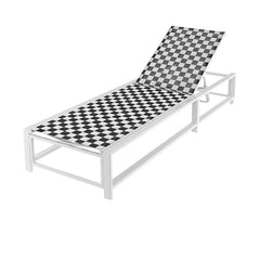 Sling Chaise Lounge on Wheels with 6 Level Backrest and 400 lb Capacity