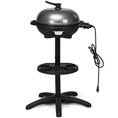 1350 W Outdoor Electric BBQ Grill with Removable Stand Easy to Install-Black