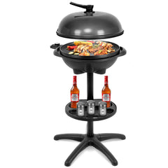 1350 W Outdoor Electric BBQ Grill with Removable Stand Easy to Install-Black