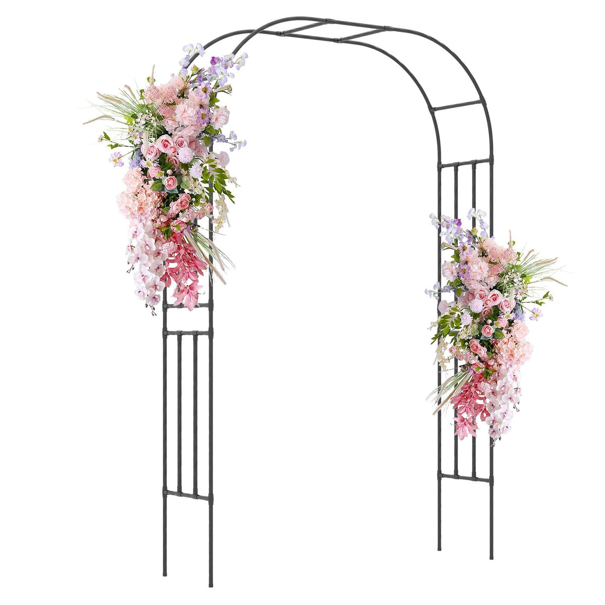 Outdoor Metal Garden Arch Trellis for Climbing Plants Grape Vine Flower