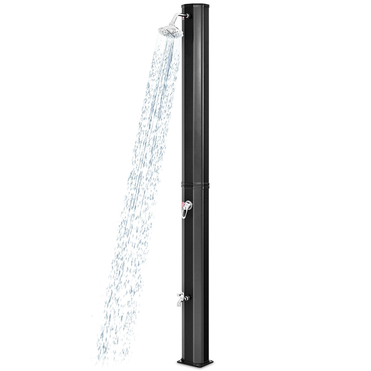 Outdoor Solar Heating 7.2 Ft Adjustable Shower Head