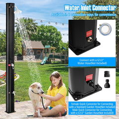 Outdoor Solar Heating 7.2 Ft Adjustable Shower Head