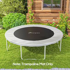 Trampoline Replacement Mat, Fits 14' Trampoline w/ 80 V-Hooks & 5.5" Springs (Spring & Frame not Included), Black