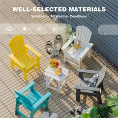 Kids Adirondack Chair for the Patio, All Weather Grey