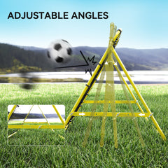 Volleyball Rebounder Net Football Training Aid Kickback Target Play Red