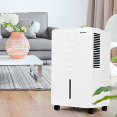70 Pint Portable Dehumidifier, 17 Pint Bucket, Basement and Bedroom Presets, 3 Fan Speeds, White