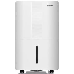 70 Pint Portable Dehumidifier, 17 Pint Bucket, Basement and Bedroom Presets, 3 Fan Speeds, White