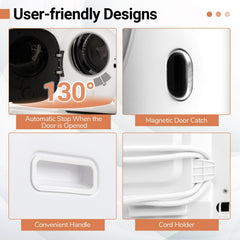 Portable Clothes Dryer Compact Drying Machine 800W Electric Laundry Dryer