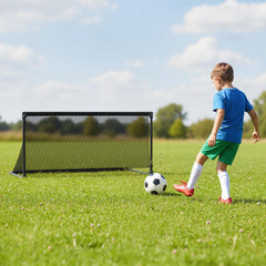 Portable POP Up Toddler Soccer Net with Metal Frame-S