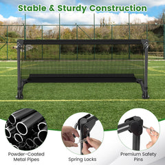 Portable POP Up Toddler Soccer Net with Metal Frame-S