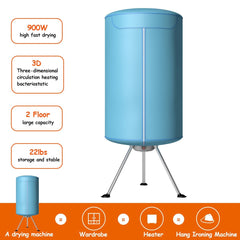 Portable Ventless Laundry Clothes Dryer