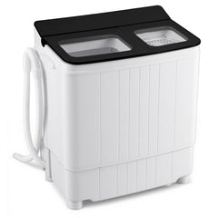 Portable Washing Machine 18 lbs Mini Laundry Machine with 11 LBS Washer-Black