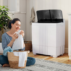 Portable Washing Machine with Built-in Drain Pump-Black