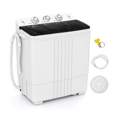 Portable Washing Machine with Built-in Drain Pump-Black
