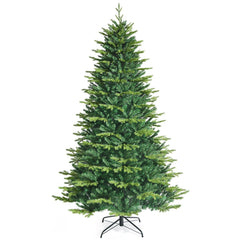 8 FT Pre-Lit Christmas Tree with App Controlled LEDs, 2956 Hinged PE and PVC Tips