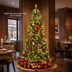 7 FT Pre-Lit Christmas Tree, 1181 Branch Tips and 500 Colour Changing LEDs with Remote