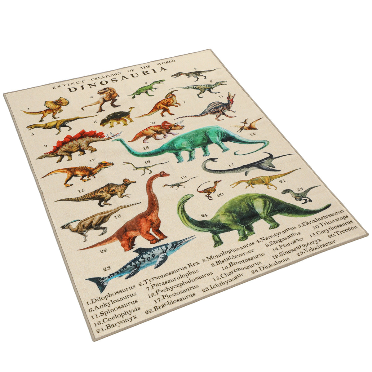 Large Play Mat 79" x 59", Crawling Mat for Toddlers, Living Room and Bedroom with Dinosaur Pattern