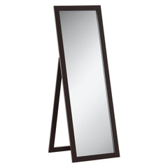 58" x 20" Full Length Mirror with Frame, Floor Standing Mirror, Rectangular Full Body Mirror for Bedroom, Living Room, Brown