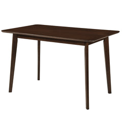 Rectangle Dining Table for 4-6 People 47 inches Kitchen Table-Walnut