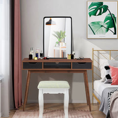Rectangular Wall Mount Bathroom Mirror with Solid Steel Frame-L
