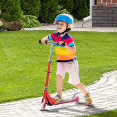 Snow Scooter, 2 in 1 Design Adjustable Height Scooter Snow Sled for Kids Aged Over 7 Years Old, Foldable Kids Sled Ski Scooter with Wheels Blades, Green
