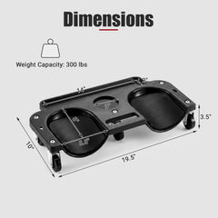 Rolling Knee Creeper with 360° Swivel Casters Lightweight Kneeling Pads-Black