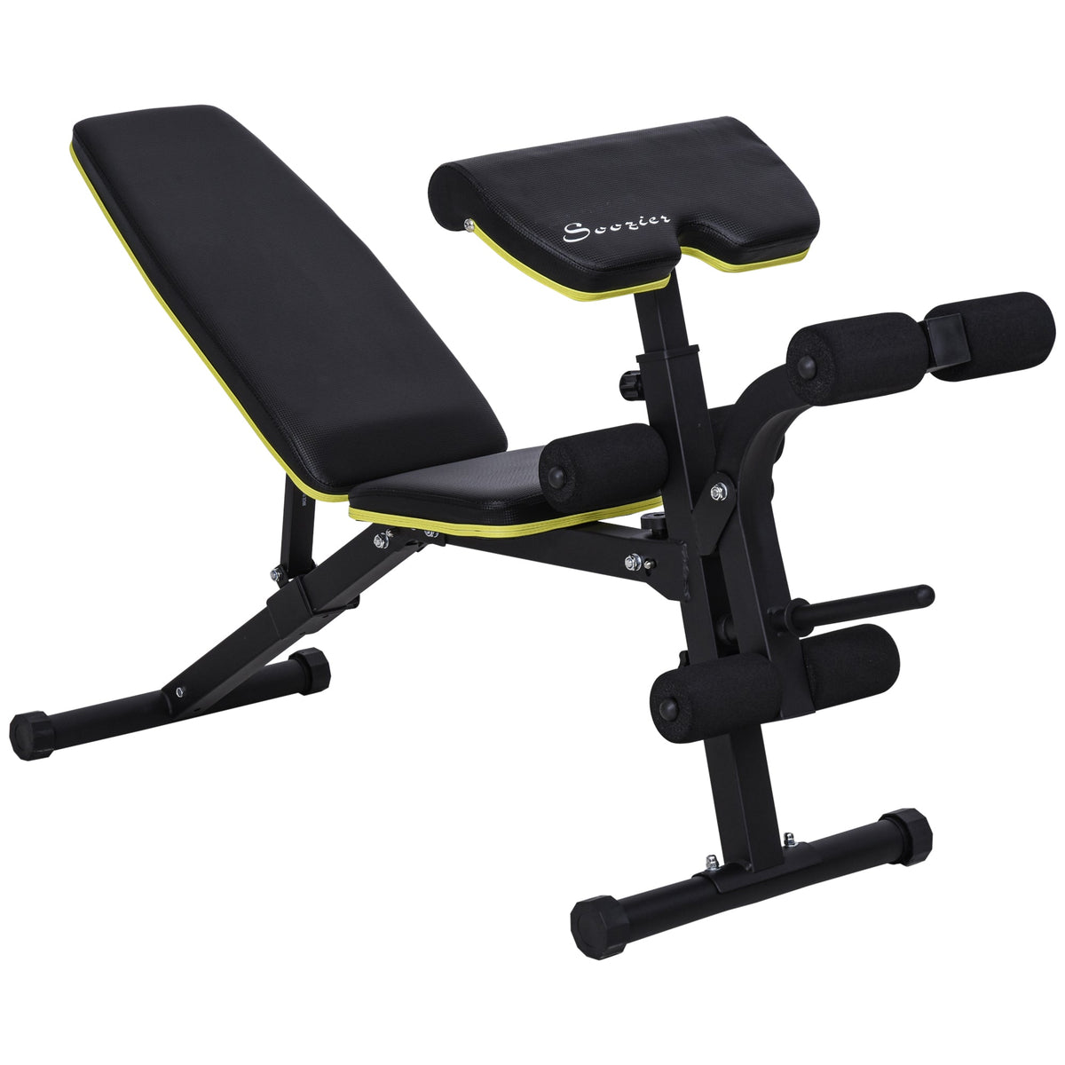 Adjustable Weight Bench, Sit Up Dumbbell Bench, Multi-Functional Purpose Hyper Extension Workout Bench with Adjustable Seat and Back Angle