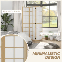 3 Panel Room Divider, 5.6 ft Folding Wall Divider Room Partition for Home Office, Bedroom, Black