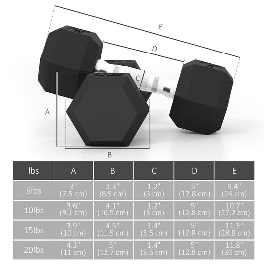 100 LBS Hex Dumbbell Set with Rack, Rubber Coated Weights with Non-Slip Handles for Home Gym Strength Training