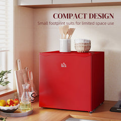 1.1 Cu. Ft. Mini Freezer, Compact Upright Freezer with Reversible Door, Removable Shelf, Adjustable Temperature, Black