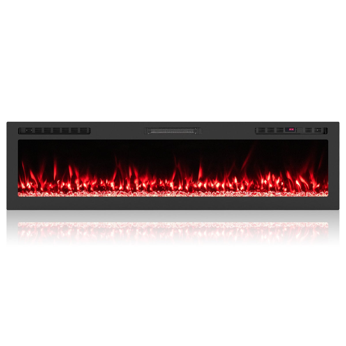 Smart WiFi Electric Fireplace Wall Mounted & Recessed 750W/1500W Heater-68 Inch