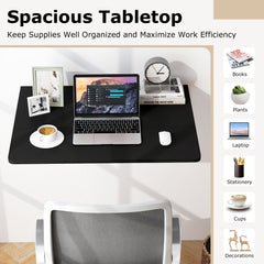 Space Saver Folding Wall-Mounted Drop-Leaf Table-Black