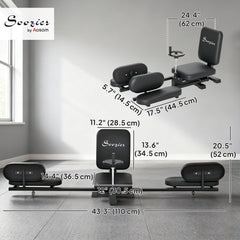 Leg Stretcher, 180° Adjustable Leg Split Machine with Handwheels, Leg Stretching Equipment for Flexibility