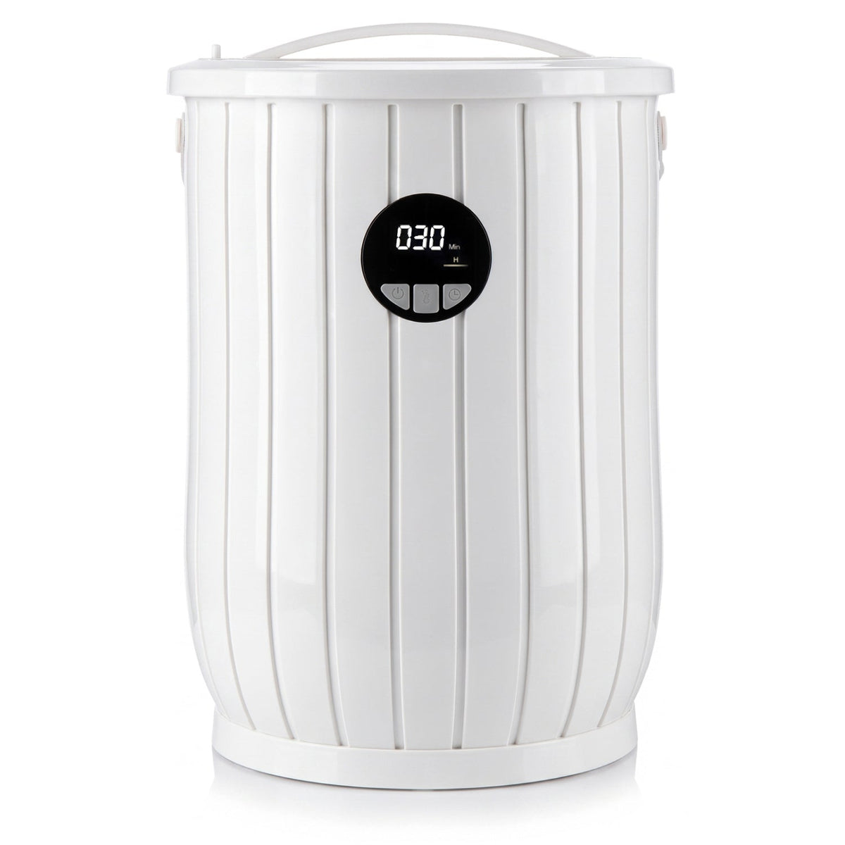 Towel Warmer Heated Bucket with Auto Shut Off and Fragrance Tray for Bathrooms-White
