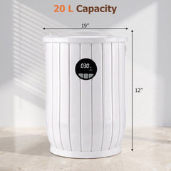 Towel Warmer Heated Bucket with Auto Shut Off and Fragrance Tray for Bathrooms-White