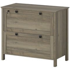 2 Drawer File Cabinet, Lockable Filing Cabinet with Adjustable Hanging Bar for Letter, A4 and Legal Size, Black