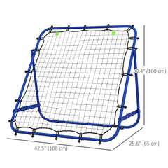 Volleyball Rebounder Net, Adjustable Soccer Rebounder, Baseball Volleyball Training Equipment Aid, Blue