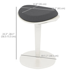 Standing Desk Stool, Ergonomic Wobble Chair, Adjustable Leaning Stool for Office Desks, with Rocking Motion, Black