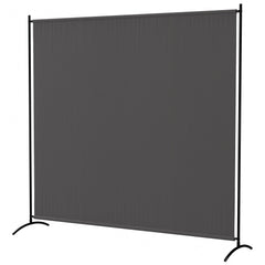 Single Panel Room Divider, UV30+ Privacy Screen, Indoor Outdoor Privacy Panel with Stable Base, Beige